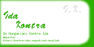 ida kontra business card